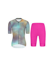 RIVANELLE Kurzarm Radtrikot und Shorts - COSMA - Cyclamen/Lila/Gold